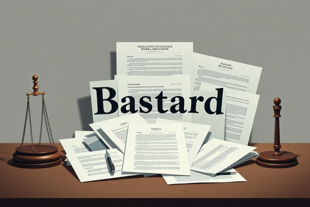 Rechtliche Verwendung des Begriffs Bastard
