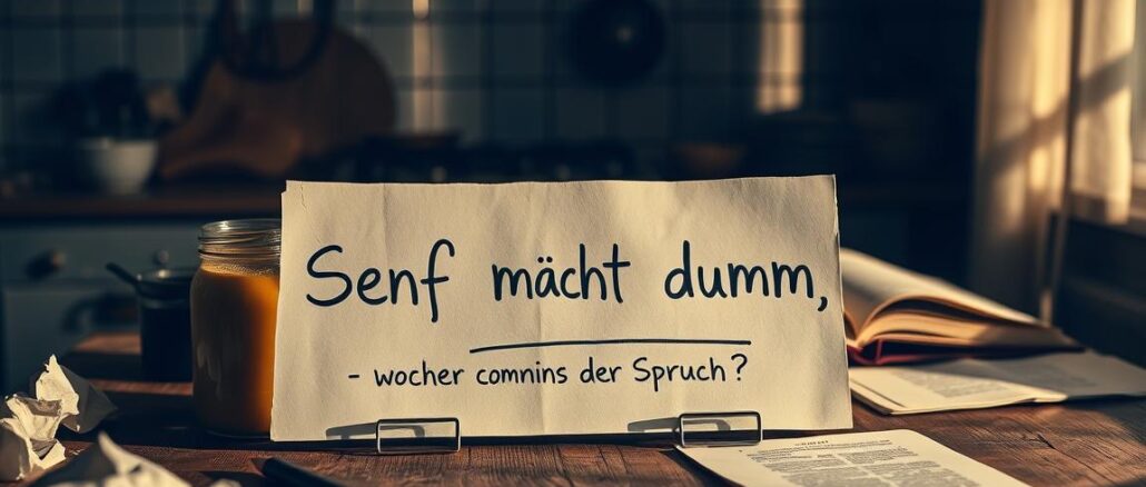 Senf-macht-dumm-–-woher-kommt-der-Spruch Senf macht dumm – woher kommt der Spruch?