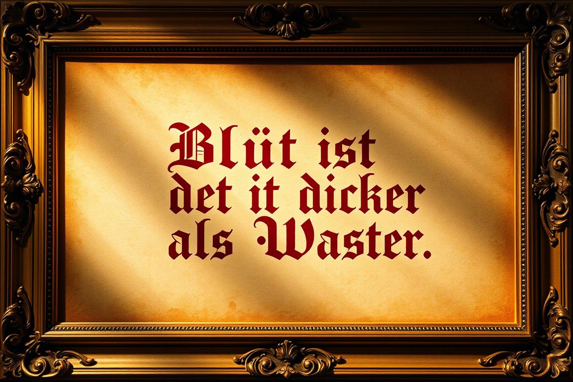 Best HD Pictures about  Blut Ist Dicker Als Wasser Original  with No AI Images