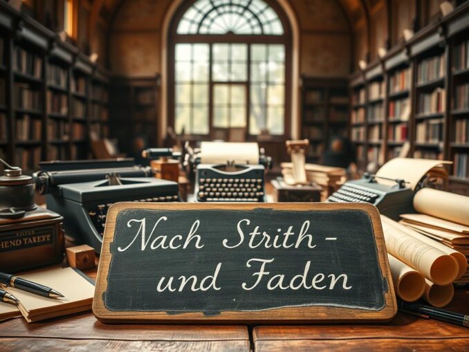 Nach Strich Und Faden Bedeutung www.typothek.de