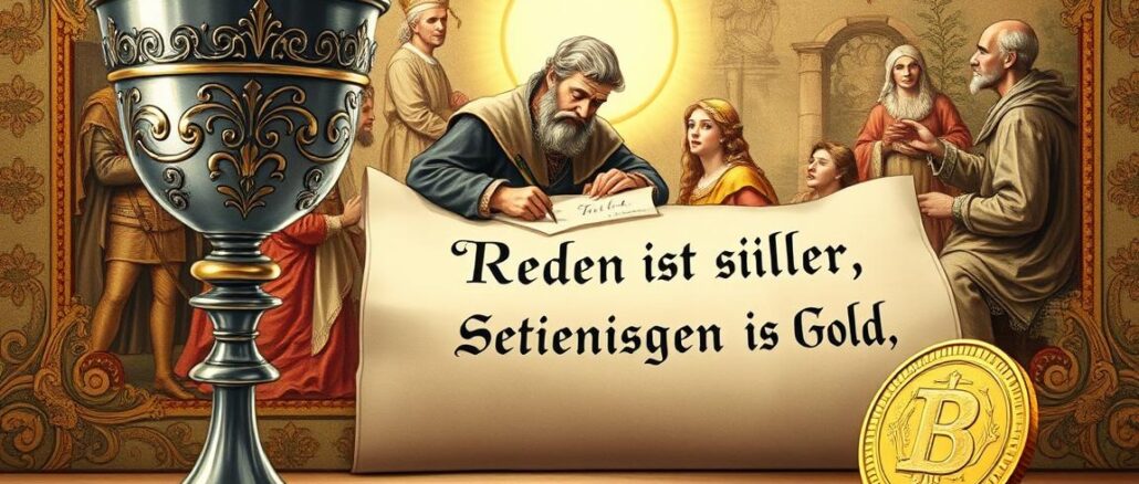 Woher-kommt-der-Spruch-Reden-ist-Silber-Schweigen-ist-Gold Woher kommt der Spruch Reden ist Silber, Schweigen ist Gold